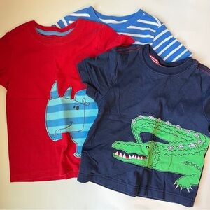 Hanna Andersson Red and Blue Short Sleeve Tees